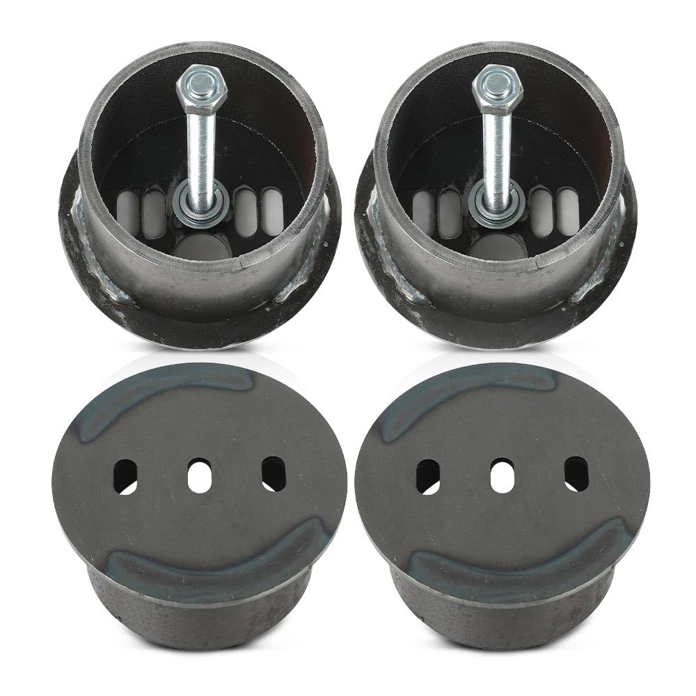 G-PLUS Universal Front Air Ride Bag Brackets Kit Cups 4.5" OD Compatible with Any Cars & Trucks with 4.5" Front Coil Spring Diameter