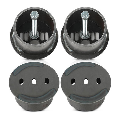 G-PLUS Universal Front Air Ride Bag Brackets Kit Cups 4.5" OD Compatible with Any Cars & Trucks with 4.5" Front Coil Spring Diameter