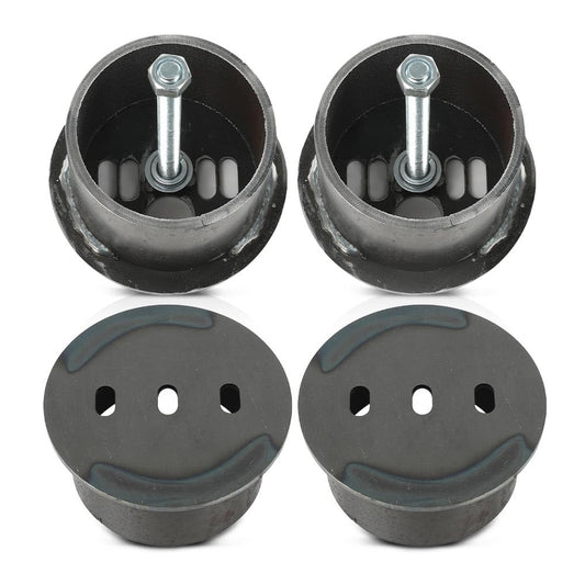 G-PLUS Universal Front Air Ride Bag Brackets Kit Cups 4.5" OD Compatible with Any Cars & Trucks with 4.5" Front Coil Spring Diameter