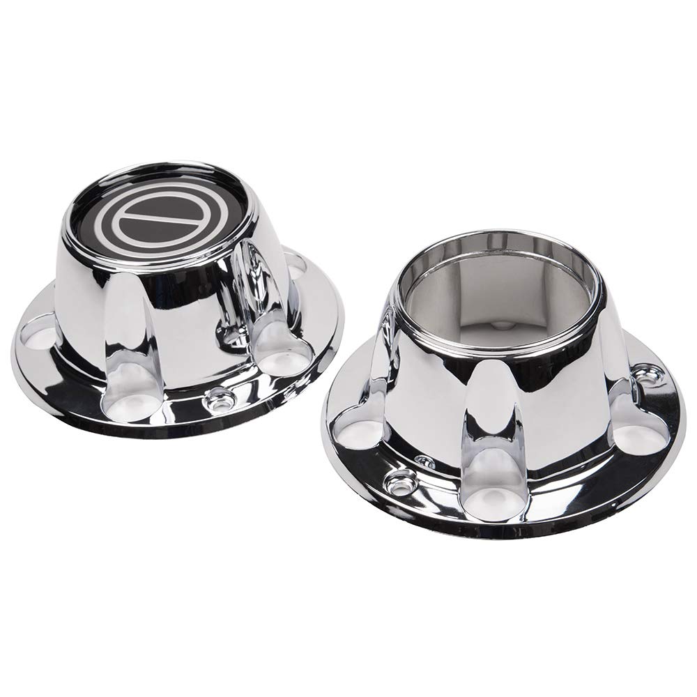 G-PLUS Chrome Wheel Hub Center Caps Compatible with Ford F150 Truck/Bronco 1980-1996, Compatible with Ford Van 1992-1996, 4x4 Front 4WD Wheel Drive (Includes 12 mounting Screws)