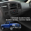 G-PLUS Center Dashboard Radio Climate Control Air Vent Bezel Panel Compatible with Dodge Ram 1500 2500 3500 Truck 2006-2008