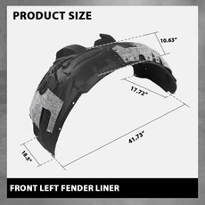 G-PLUS Front Fender Liner for Audi A7 Quattro S7 RS7 2012-2018 Left Side Close-up View