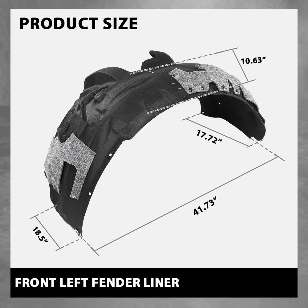 G-PLUS Front Left Fender Liner Compatible with Audi A7 Quattro S7 RS7 2012-2018 4G8821171D