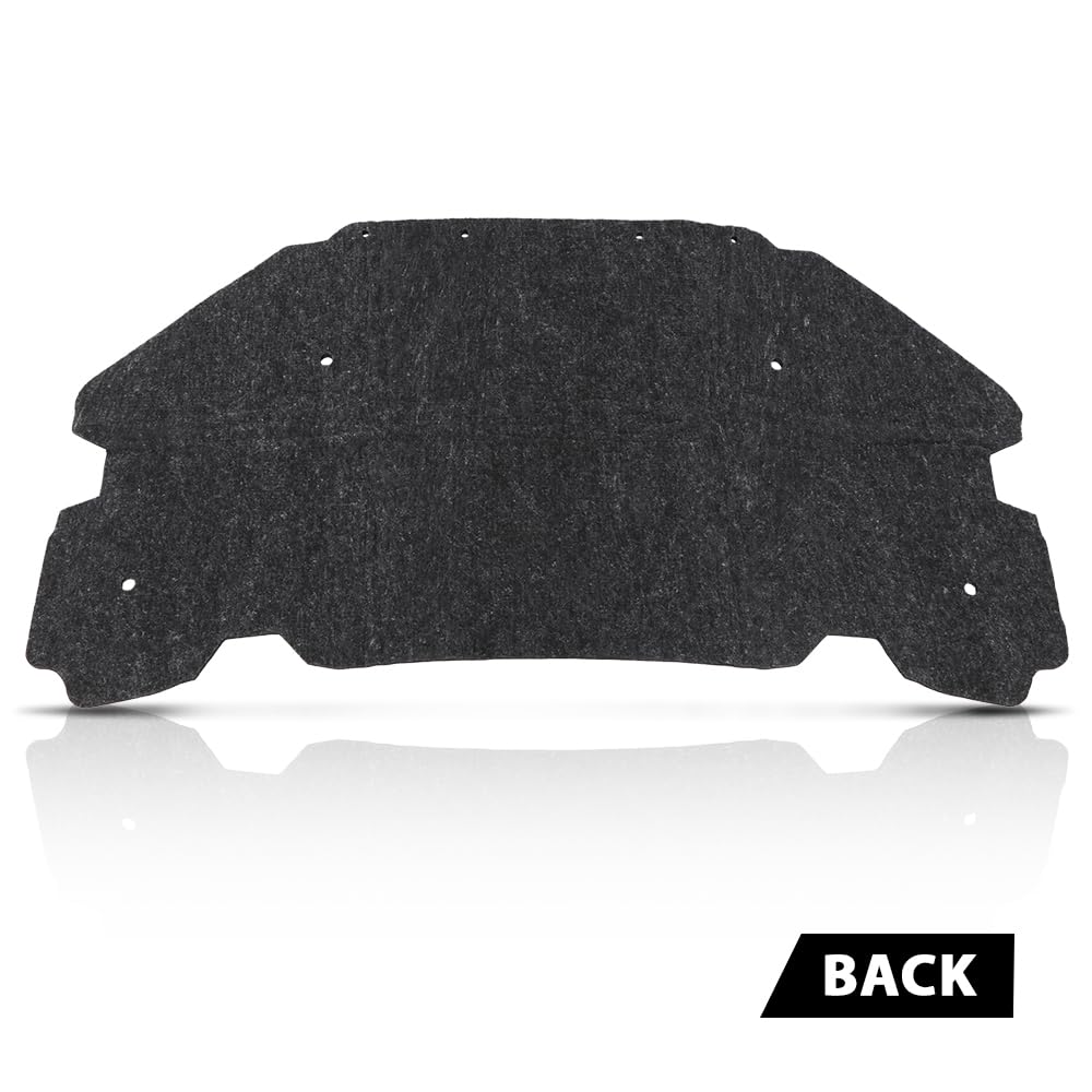 G-PLUS Black Hood Insulation Pad 1/2" with Clips Compatible with Pontiac G6 2005 2006 2007 2008 2009 2010