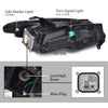G-PLUS Headlight Lamps w/LED DRL & Marker Light w/o D3S HID Bulb Compatible with Chevy Traverse 2018-2021 Driver Left 84721414 Clear Lens Chrome Housing Bumper Headlamps,faros delanteros