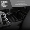 G-PLUS Center Console Front Rubber Liner Stepped Compatible with Chevy Silverado GMC Sierra 2014 2015 2016 2017 2018 2019 22781201 Black