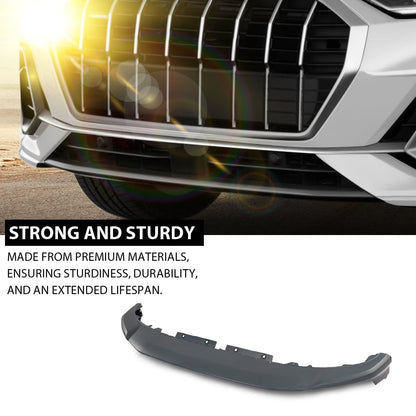 G-PLUS Front Bumper Lower Spoiler Valance Cover, Compatible with Audi Q3 S-line Or SQ3 2019-2023, AU3807061, 83A807061BGRU