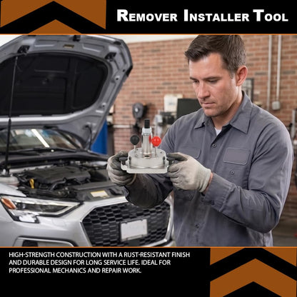 G-PLUS Rear Seal Flange Remover Installer Tool Compatible with VW Audi 1.4 1.4T 1.6T Chain Car Series 2006-2012 T10134 6061 Aluminum Silver