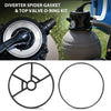 G-PLUS O-Ring Cover & Spider Gasket Kit Fit Hayward Vari-flo Valve SP0714T SPX0714CA Black