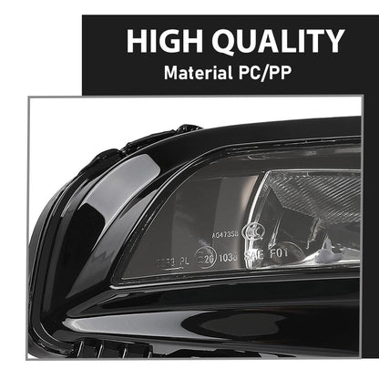 G-PLUS Pair Fog Light Lamp, Compatible with Audi A3/ A3 Quattro 2015-2016, LH Driver & RH Passenger 2PCS, AU2592120, AU2593120, 8V0941699E, 8V0941699B, 8V0941700E, 8V0941700B