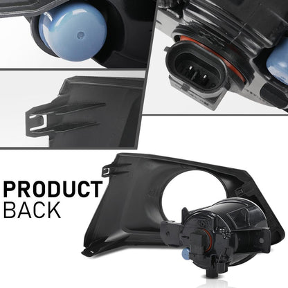 G-PLUS Fog Lights Lamps Left & Right Side Pair with Bezels & Wiring Harness Set Compatible with Nissan Altima 2019-2022 2615589929, 2615089929, 261556CA0A, 261506CA0A Black
