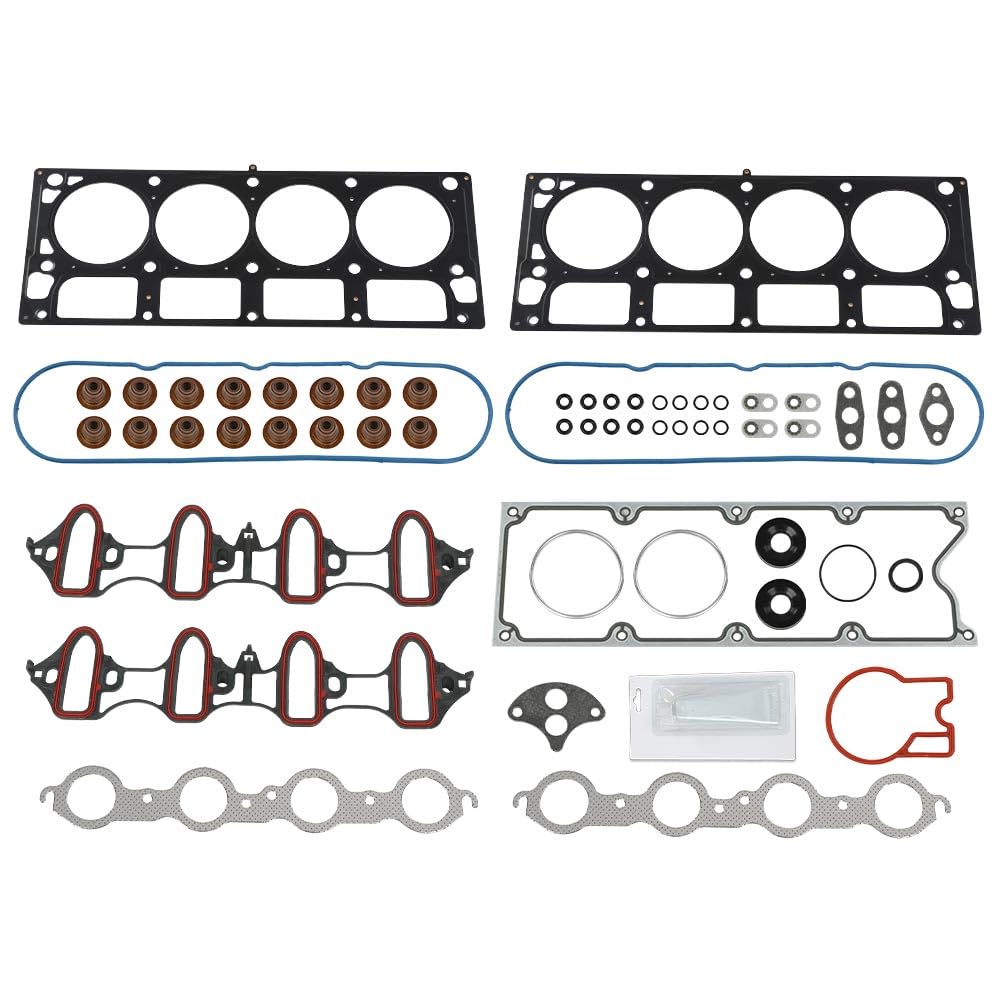 G-PLUS Head Gasket Set Compatible with Cadillac Escalade 6.0L 2002-2003/Fits Chevy Express 2500 3500 6.0L 2003/Fits Chevy Silverado GMC Sierra Yukon 1500HD 2500HD 6.0L 2001-2003 HS26192PT