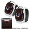 G-PLUS Tail Lights Assembly w/Blue Jewel Compatible with Chevy GMC Truck 1940-1953 w/Chrome Rim Left & Right Side Tail Lamps Luces Traseras, Red Lens