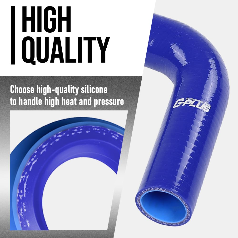 G-PLUS Upper lower Radiator Hose Compatible with Toyota Tacoma 2005-2015 (4.0L V6) Fit Toyota 4Runner 2003-2009 (4.0L V6) Fit Toyota FJ Cruiser 2007-2014 (4.0L V6) Blue