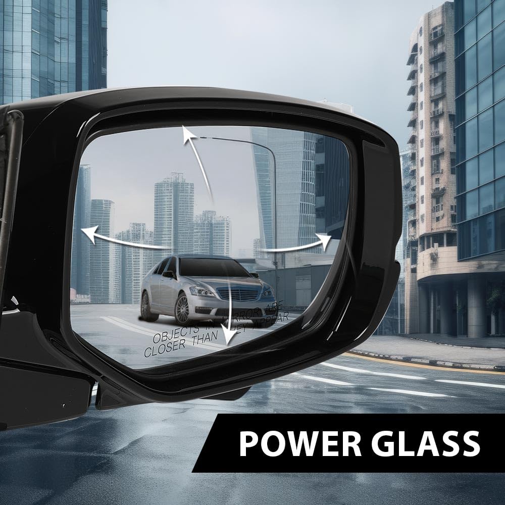 G-PLUS Power Heated Mirror w/Turn Signal Lane Assist Camera Right Passenger Side Compatible with Honda Accord Sedan 2013-2015 76200T2GA41ZC HO1321275 Glossy Black
