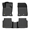 Floor Mats Fit Ford Escape 2020 2021 2022 2023 2024 2025 1st & 2nd Row All Weather Full Cover Protection TPE Car Floor Cargo Liners 3pcs Black alfombras para carro