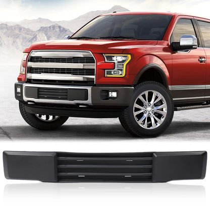 G-PLUS Front Bumper Cover w/o Block Heater & w/o Grille Shutters Compatible with Ford F150 2015-2017 FL3Z17E810AA FL3Z17A385A FL3417N388BB FL3Z17E810BA