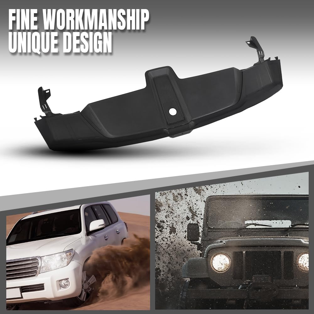 G-PLUS Front Radiator Support Lock Trim Cover Panel Compatible with Porsche Cayenne 2019 2020 2021 2022 2023 9Y0805504 Black