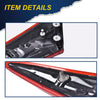 G-PLUS Tail Light - Inner Side, Replacement For 16-20 Honda Civic DX/LX/EX/EX-L/Turbo/Touring Plus/i-Style/Si/Sport 4-Door Sedan Automotive Trunk Brake Rear LED Inner Lamp Chrome Housing(Left)