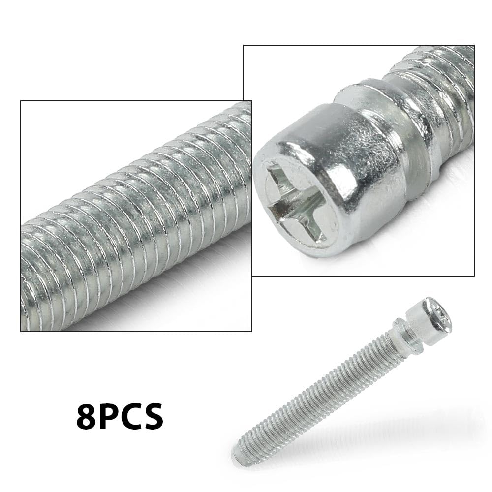 G-PLUS Headlight Adjusters Kit 1-1/2” Screws Springs 8PCS Compatible with Chevy Impala, Biscayne & Belair 1962-1967 Headlight Adjustment Tool