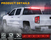 G-PLUS Red Lens LED 3rd Brake Light Fit Leer, ARE, Century, Jason and Astro LED Recessed 3rd Third Brake Light Lamp AT-LED-36R Chrome Housing