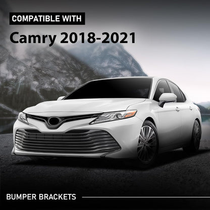 G-PLUS Front Left and Right Bumper Support Bracket Set Compatible with Toyota Camry 2018-2021 52103-33010