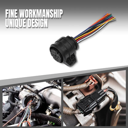 G-PLUS Transmission Connector 16-Pin Plug w/Wires Fit Audi A4 allraod Quattro 2012-2016 Fit Audi A6 allraod Quattro 2001-2005 3D0973993 Black