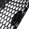 Honeycomb Front Bumper Grille Compatible with Ford Escape 2017-2018 Exterior Grill Glossy Black Protected Grille Guards With Honeycomb Mesh Style