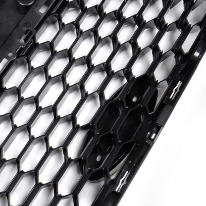 Honeycomb Front Bumper Grille Compatible with Ford Escape 2017-2018 Exterior Grill Glossy Black Protected Grille Guards With Honeycomb Mesh Style