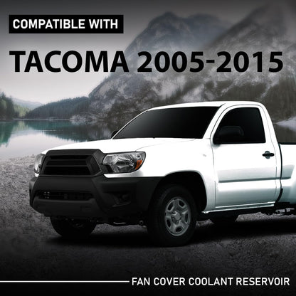 G-PLUS Radiator Cooling Fan Shroud Compatible with Toyota Tacoma (submodel: Base, Pre Runner) 2005-2015 167110C140