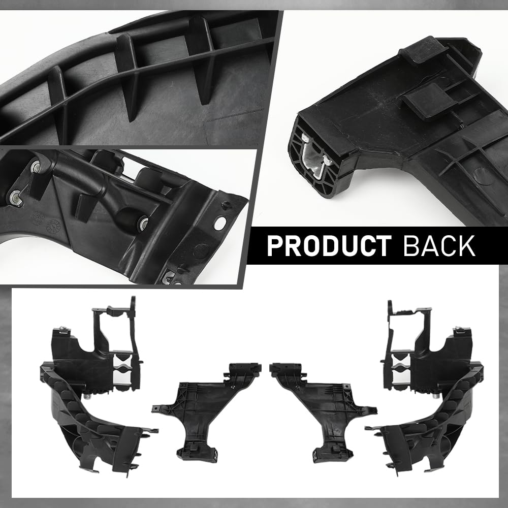 G-PLUS Front Headlight Mount Guide Support Bracket Set Compatible with Audi A5/S5 2012-2016,Compatible with Audi RS 2013-2016 8T0941453B, 8T0941453D, 8T0941454B, 8T0941454D