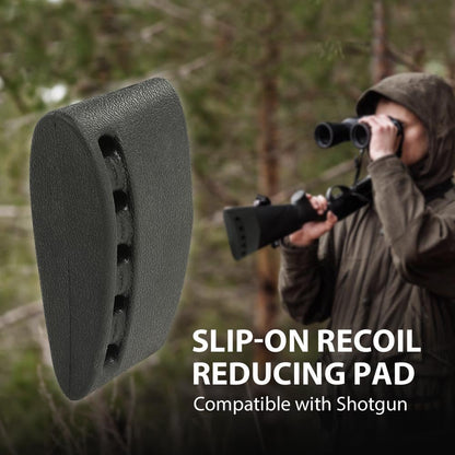 G-PLUS Black Synthetic Latex Rubber Slip-On Recoil Reducing Pad for Shotgun Recoil Pad Large for Gun Stocks