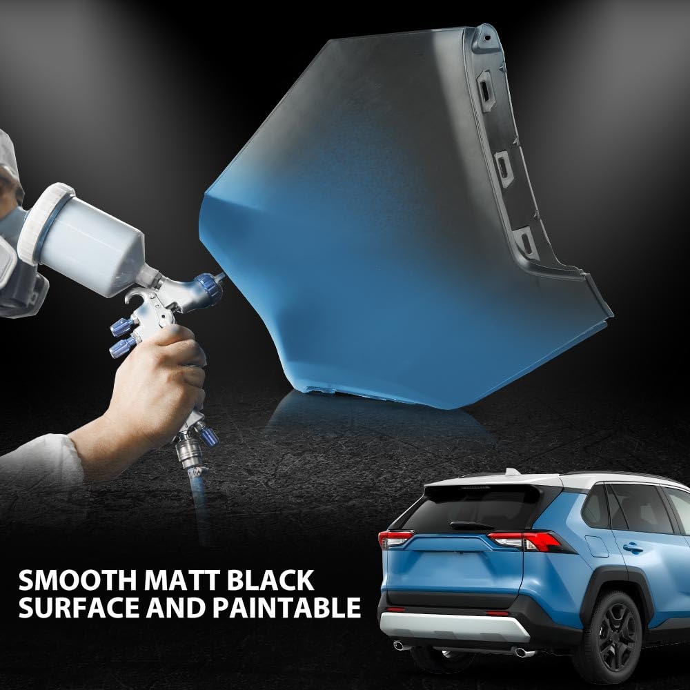 G-PLUS Rear Bumper Cover Extension Assembly Right Passenger Side Compatible with Toyota RAV4 2019-2023 TO1117110 5216142944 521610R906 52161-42944 52161-0R906