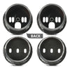 G-PLUS Universal Front Air Ride Bag Brackets Kit Cups 4.5" OD Compatible with Any Cars & Trucks with 4.5" Front Coil Spring Diameter
