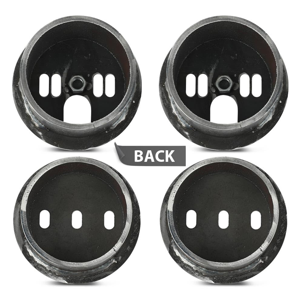 G-PLUS Universal Front Air Ride Bag Brackets Kit Cups 4.5" OD Compatible with Any Cars & Trucks with 4.5" Front Coil Spring Diameter