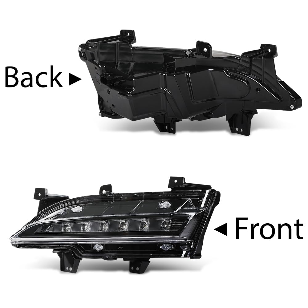 G-PLUS Pair LED Fog Lights Daytime Running Lamps, Compatible with Lincoln MKC 2015-2019, LH Driver & RH Passenger Side 2PCS, EJ7Z13200D, FO2562100