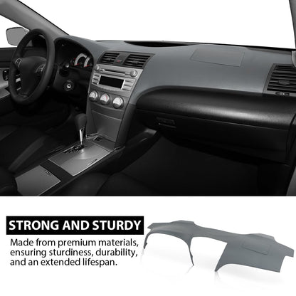 G-PLUS TPE Dashboard Cover Dash Panel Compatible with Toyota Camry 2007-2011 Gray