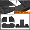 G-PLUS Floor Mats Fit for Chevy Traverse 2018-2024 7 Seats (2nd Row Bucket Seat) TPE All Weather Custom Fit Heavy Duty Floor Liners,1st & 2nd & 3rd Row Car Mats Black