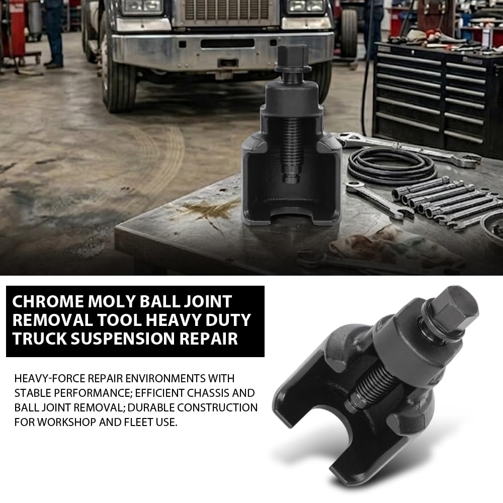 G-PLUS 39mm Ball Joint Removal Splitter Extractor Separator Puller Disassembly Tools Compatible with Scania, Benz, MAN, and Hino Professional Grade Black