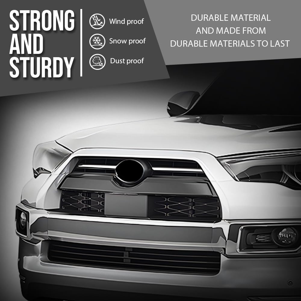 G-PLUS Front Upper Grille Molding Trim Compatible with Toyota 4Runner Limited/SR5 2014 2015 2016 2017 2018 2019 2020 2021 2022 5312235060, TO1216103 Black