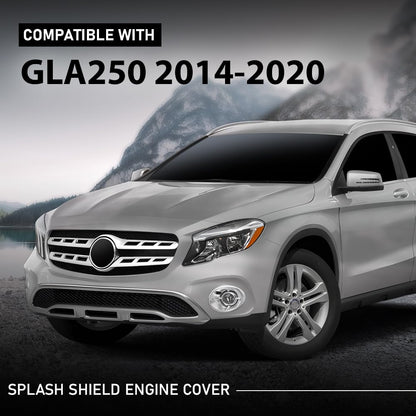 G-PLUS Engine Splash Shield Cover Compatible with Benz GLA250 GLA45 AMG CLA250 2014-2020 2465200523, 246-520-15-23