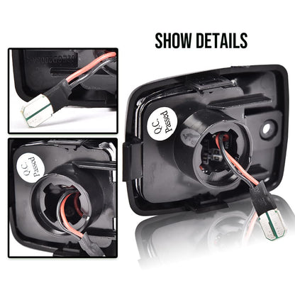 G-PLUS LED License Plate Light Compatible With 05-15 Toyota Tacoma/2000-13 Tundra,Bumper Lamp Red Oled Tube A Pair Replacement (Smoky Lens)