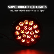 G-PLUS LED Marker Turn Signal Light Red Lens Warm White LED Universal Additional Angle