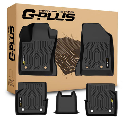 G-PLUS Floor Mats & Cargo Liner Compatible with Jeep Compass 2017 2018 2019 2020 2021 2022 2023 2024 2025 All Weather Protection TPE Floor Liners 1st & 2nd Row Black