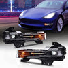G-PLUS Fog Lights Compatible with Tesla 3 2017-2023 /Fit Tesla Y 2020-2023 LED DRL UP-LEVEL Driver & Passenger Side Fog Lamps 1077391 107739100 1077391-00-C