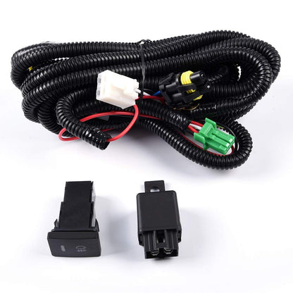 G-PLUS Bumper Fog Lights Assembly Compatible With 2012-2015 Toyota Tacoma Clear Driving Fog Lamps W/Switch Bulbs Kit