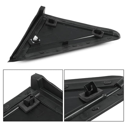 G-PLUS Mirror Flag Applique View Mirror Triangle Trim LH & RH Exterior Side w/Trim Compatible with Chrysler Town & Country 2008-2016/Fit Dodge Grand Caravan 2008-2020