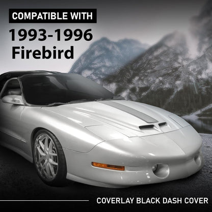 G-PLUS Black Dash Cover Compatible with Pontiac Firebird 1993-1996 18-925-DGR