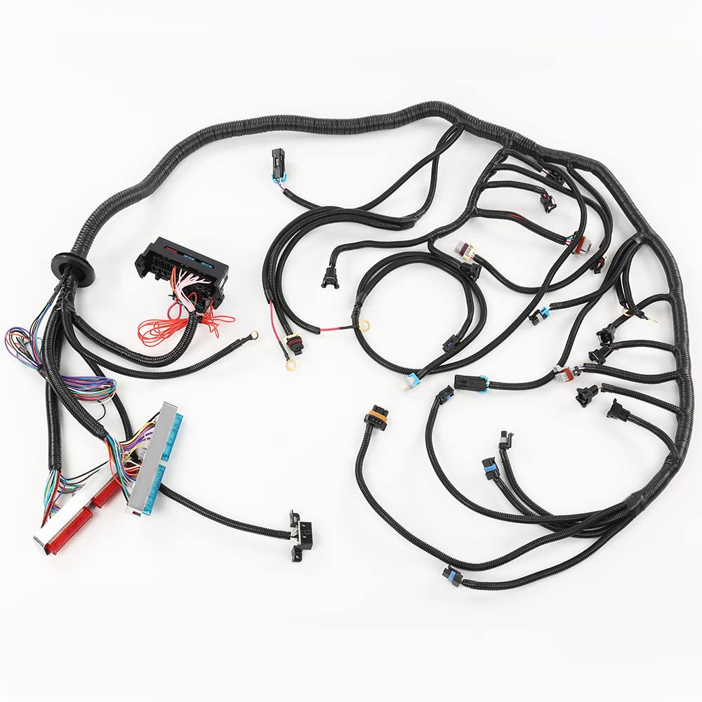 G-PLUS Standalone Wiring Harness T56 or Non-Electric Tran Compatible with 1997-2004 Corvette/Cts-V Ls1 / Ls6 Engines (Drive by Cable Only) 4L60E, TH350, TH400