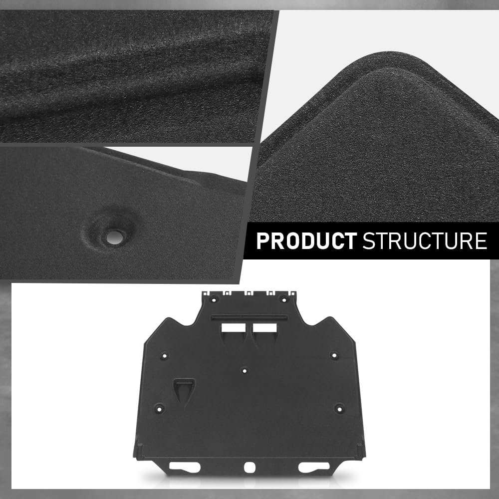 G-PLUS Engine Splash Guard + Mounting Elements Compatible with Audi A6 A7 S6 S7 Quattro RS7 2011-2018 4G0863822C, 4G0863822J